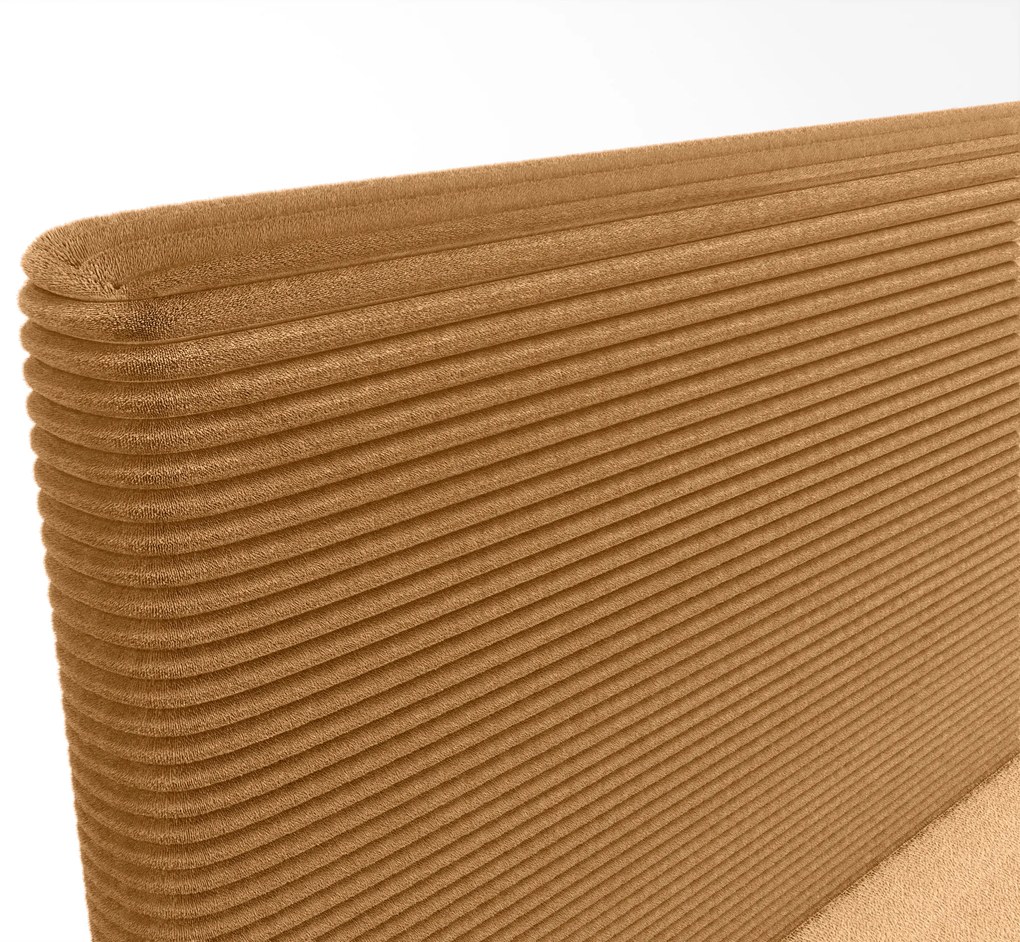 Pat de o persoană 120 cm Napoli Bonell (caramel) (cu somieră, cu sp. depozitare). 1082432