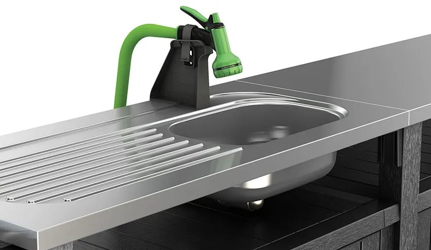 Dulap de grădină Unity Chef, grafit, 237 cm