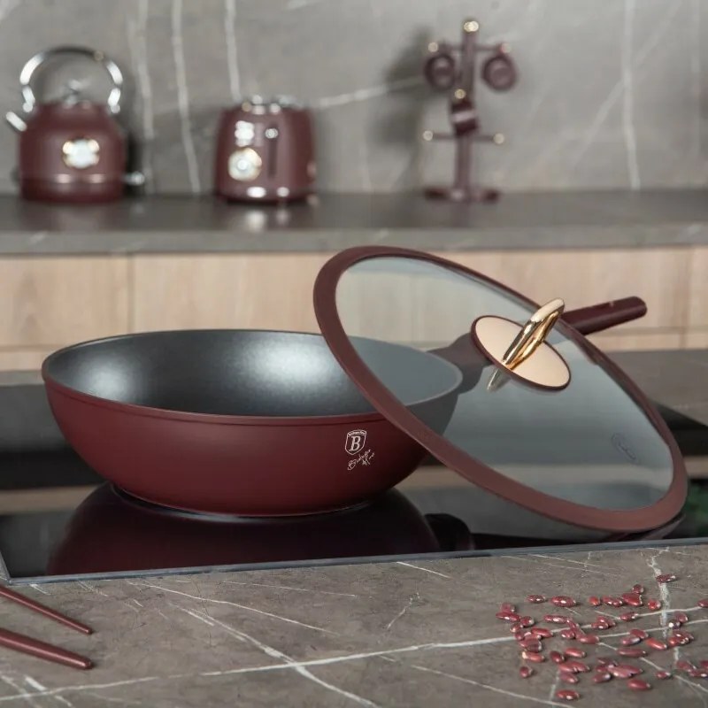 BerlingerHaus Wok cu capac Leonardo 28 cm