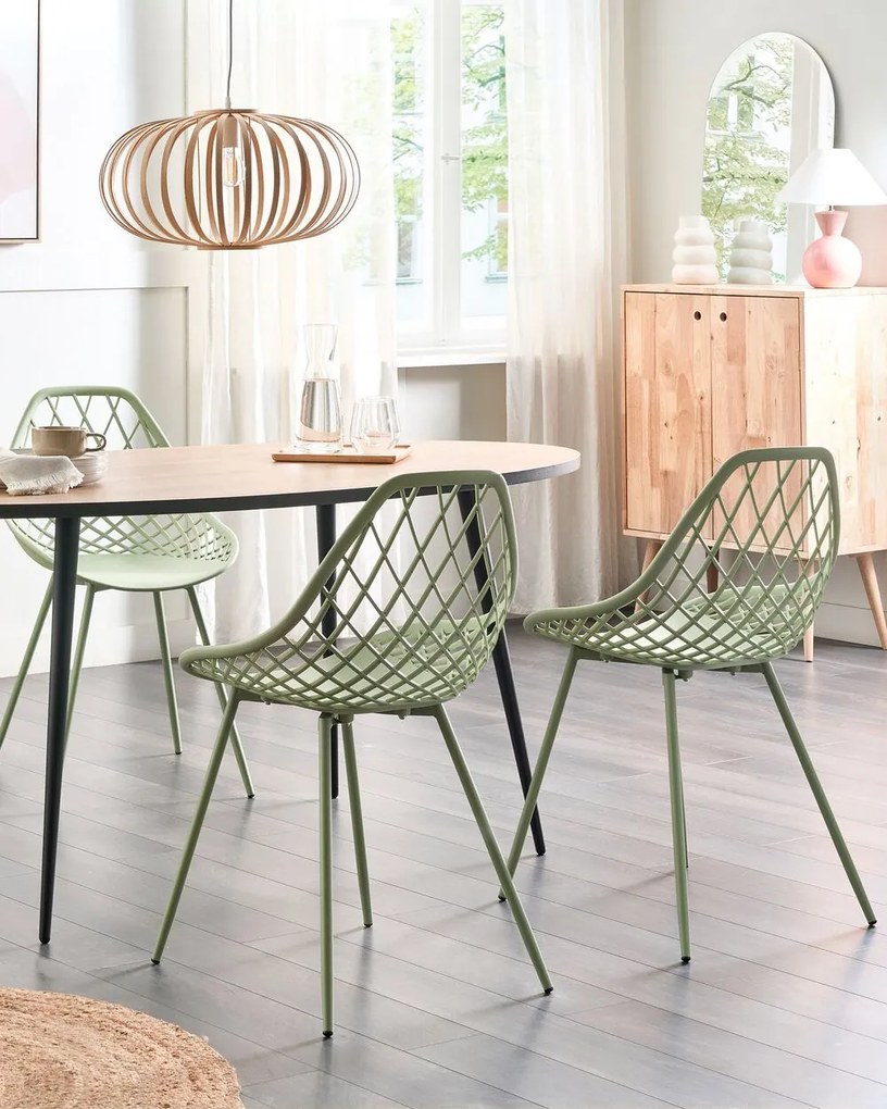 Set 2 buc scaune de sufragerie Canza (verde). 1080357