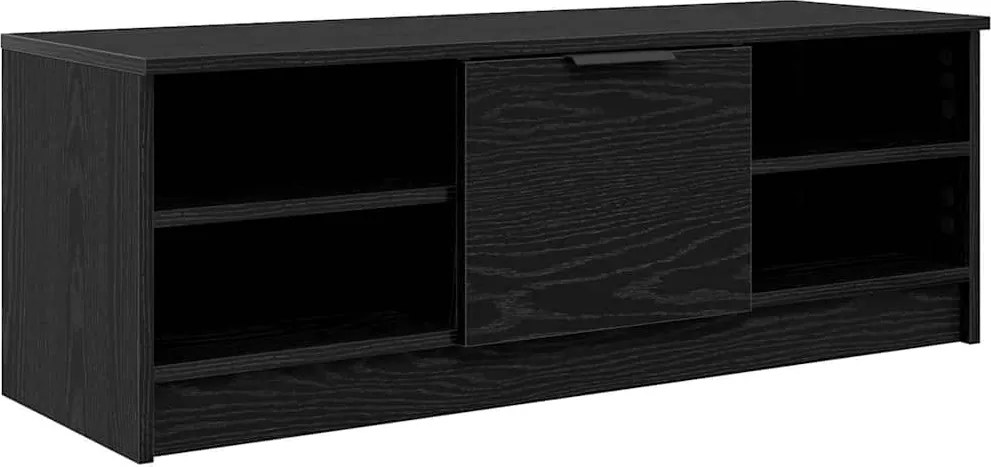 vidaXL Cabinet TV Stejar Negru 102 x 35 x 36,5 cm Lemn compozit