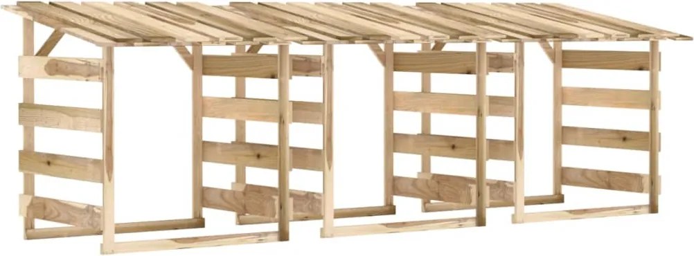 vidaXL Pergole cu acoperiș, 3 buc., 100x90x100 cm, lemn de pin tratat
