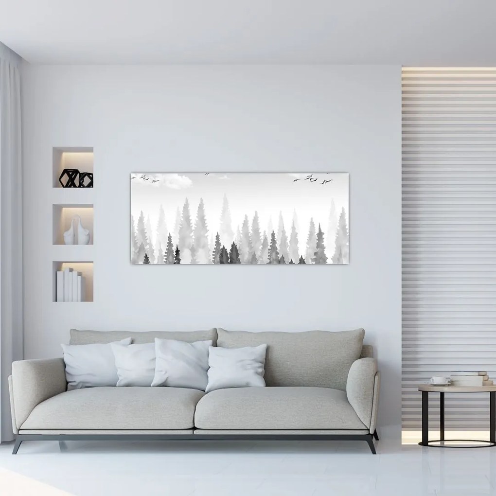 Tablou - Culmi de pădure (120x50 cm)