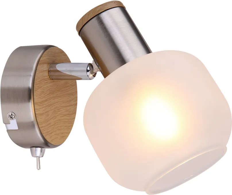 Globo LOGGI 54302-1 Aplice perete cu intrerupator exkl. 1xE14 40W 230V IP20