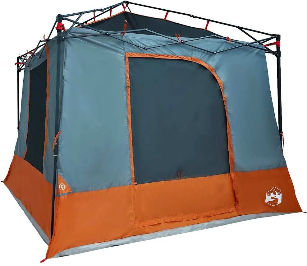 vidaXL Cort interior Gri și Portocalie 290 x 288 x 234 cm tafta