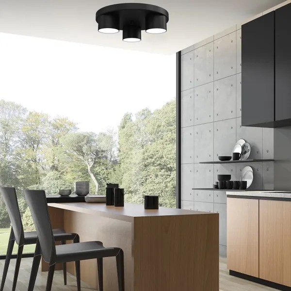 Plafonieră DIXIE 3xGX53/11W/230V neagră