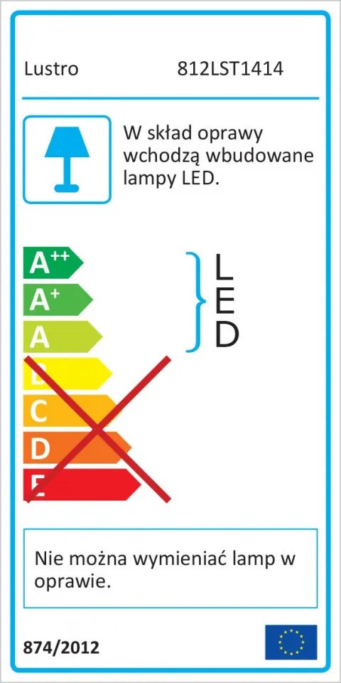 Aplica de Perete KN14, Soclu E27, Max. 40W, Culoare Maro / Auriu