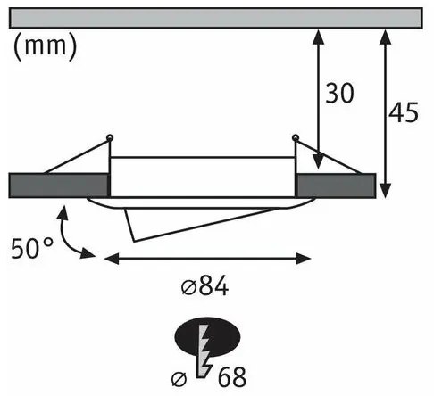 Paulmann 93483 - Set 3x LED 6,5W IP23 lumini baie NOVA 230V dimabil
