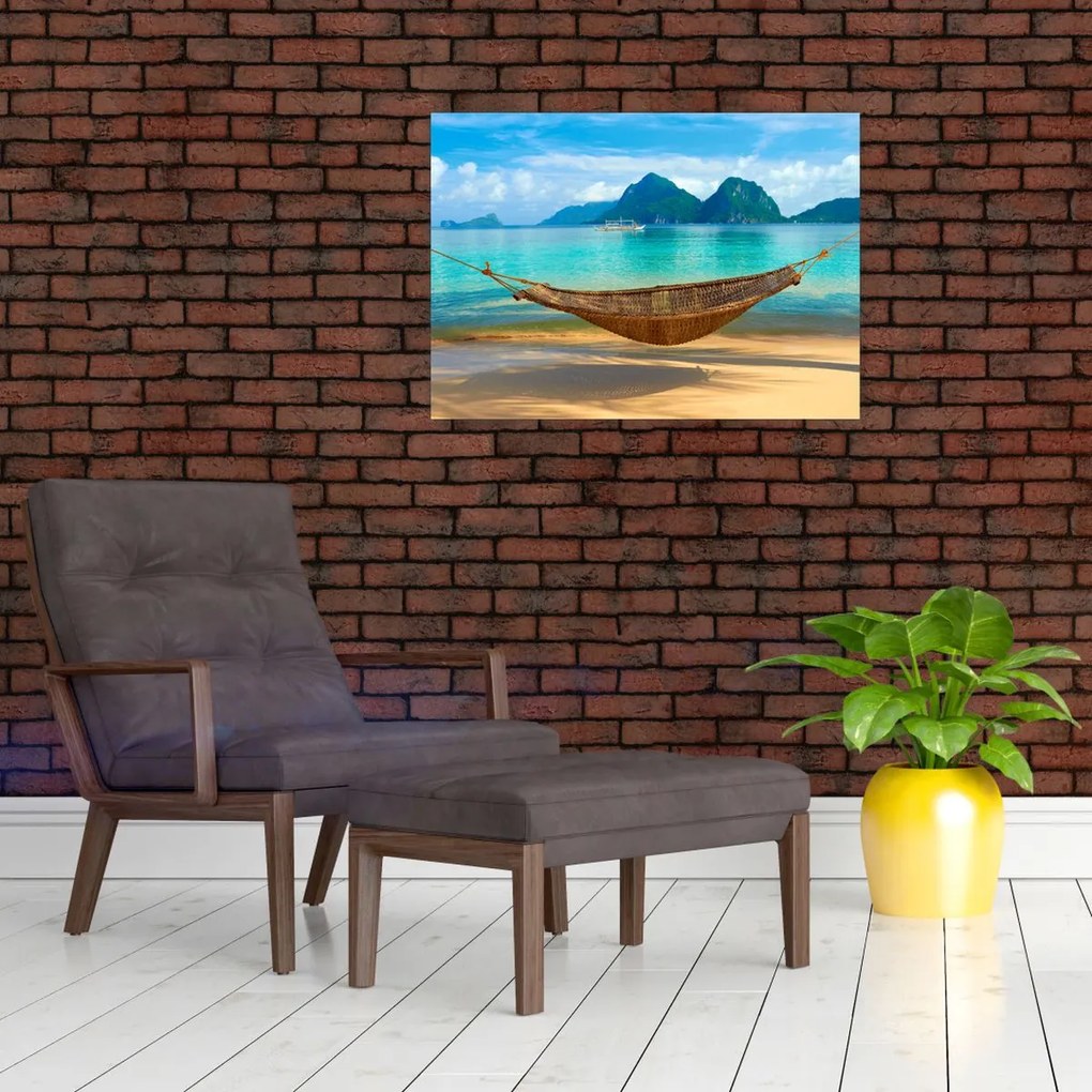 Tablou - Hamac pe plajă 3 (70x50 cm)