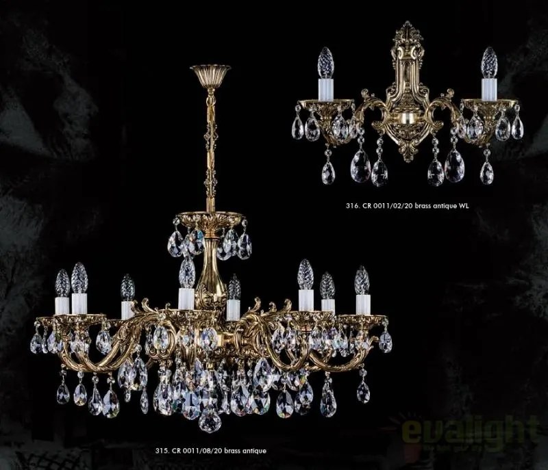Candelabru Cristal Bohemia Exclusive 8 brate, diam.67cm CR 0011/08/20 CE