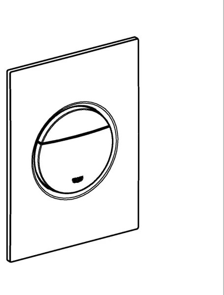 Buton de acționare GROHE NOVA COSMOPOLITAN S, 130 × 172 mm, grafit - 37601AL0