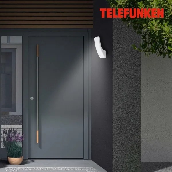 Aplică LED de exterior Telefunken 311604TF LED/15W/230V IP44 argintiu