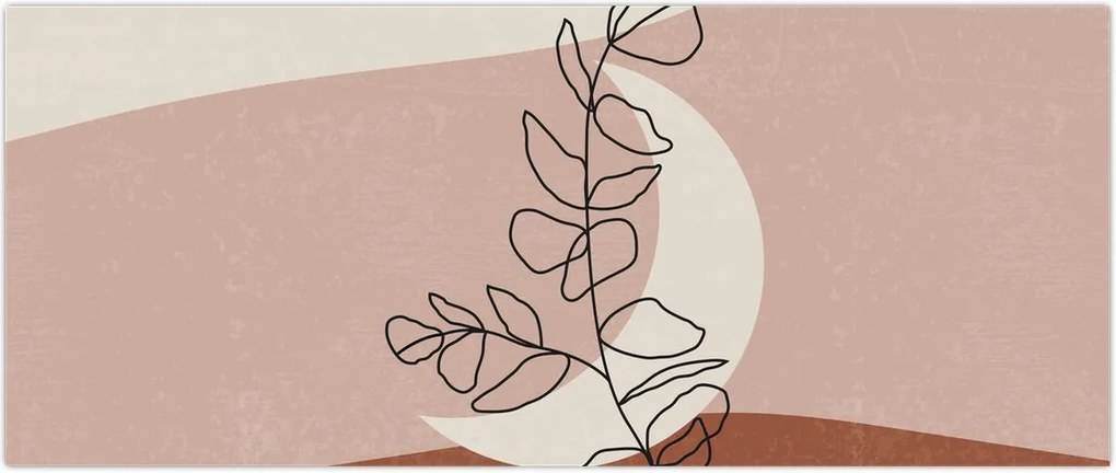 Tablou - Boho frunze N⁰2 (120x50 cm)