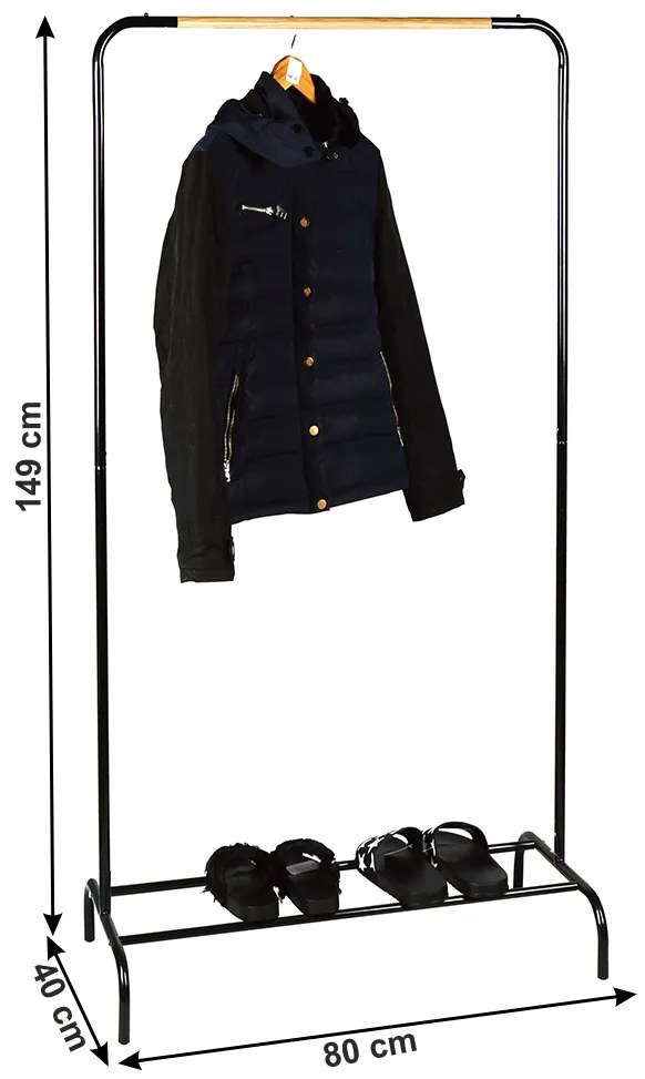 Cuier, negru/natural, RAPSO