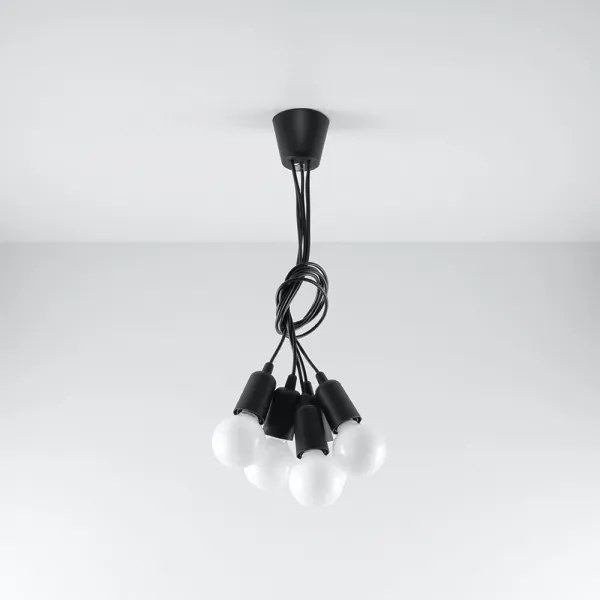 Lustră pe cablu DIEGO 5xE27/60W/230V