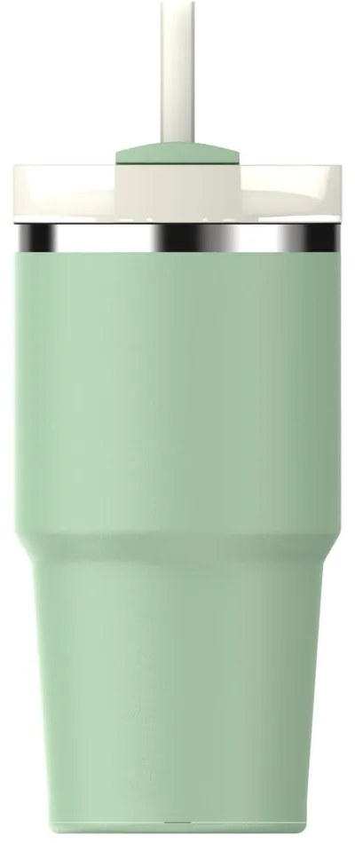 Termos verde salvie cu pai din oțel inoxidabil 600 ml Quencher H2.0 FlowState Tumbler Pistachio – Stanley
