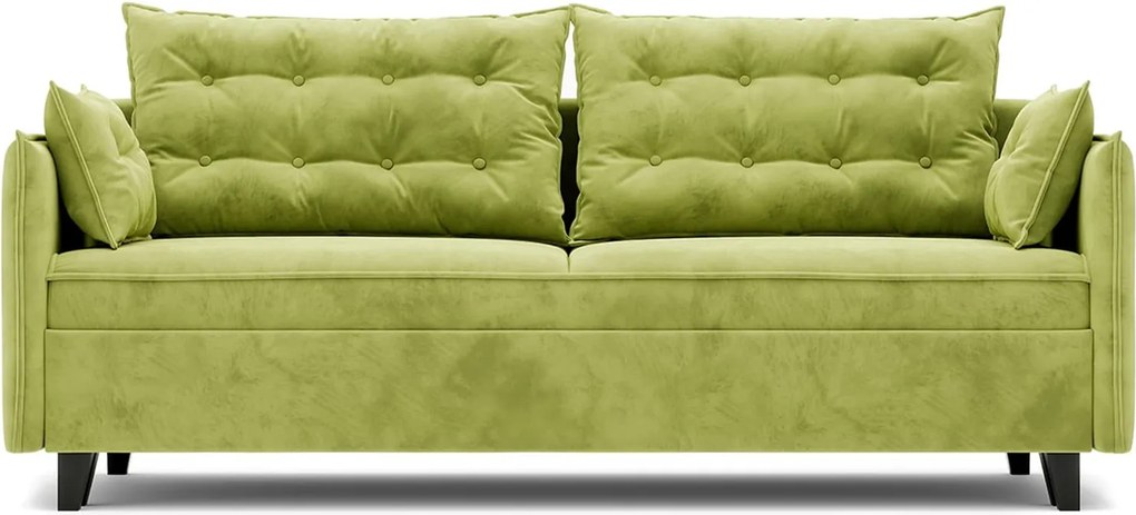 Canapea lemn masiv Extensibila Okay, 210 × 102 × 75 cm