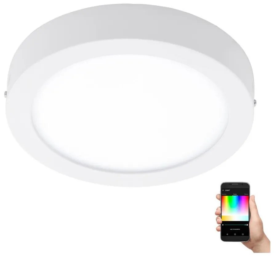 Eglo 96669 - Plafonier LED RGBW FUEVA-C, 15,6W, 230V, dimabil, BT