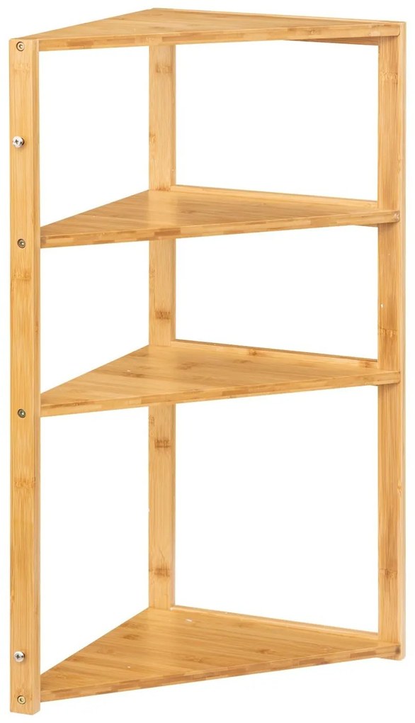 Etajera pentru baie pe colt, Lab'n Modul, 3 niveluri, 80 cm