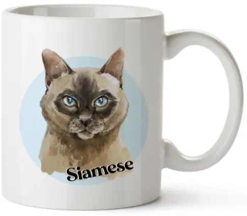 Bohemia Gifts Cană ceramică - Siamese, 350 ml