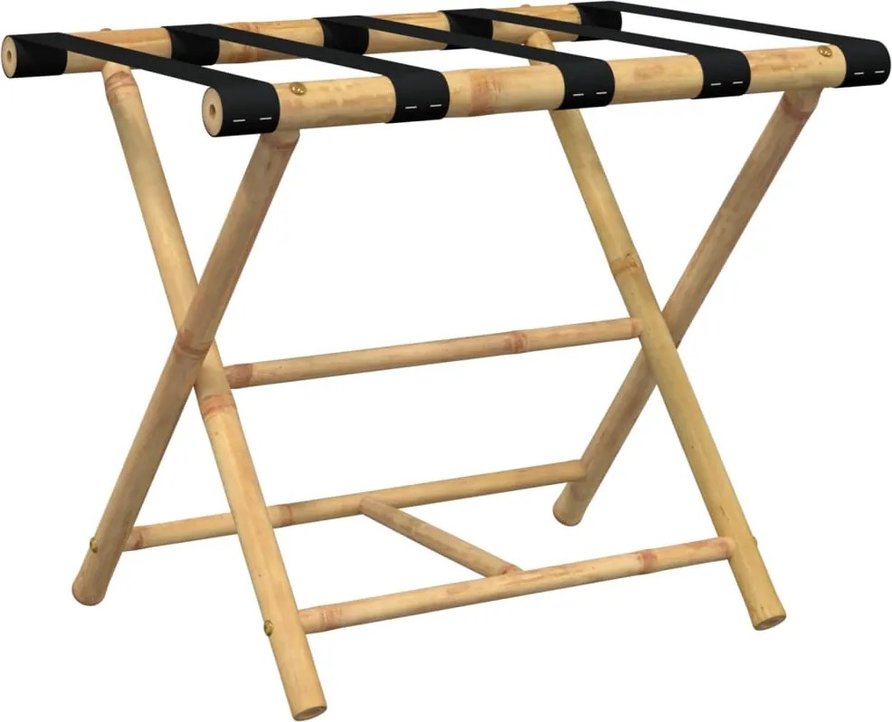 vidaXL Suport pentru bagaje pliabil, 62x42x50,5 cm, bambus