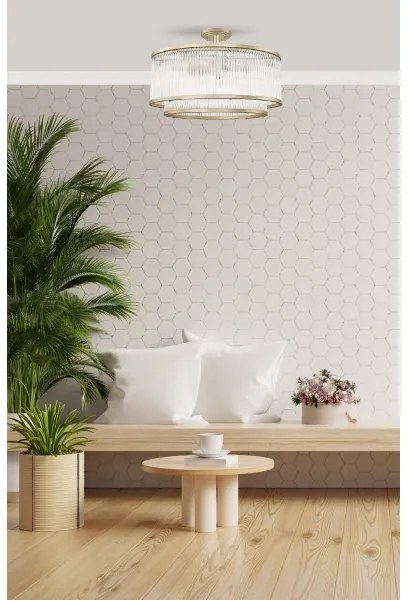 Lustră aplicată Zuma Line C0528-06H-V6AC SERGIO 6xE14/60W/230V auriu