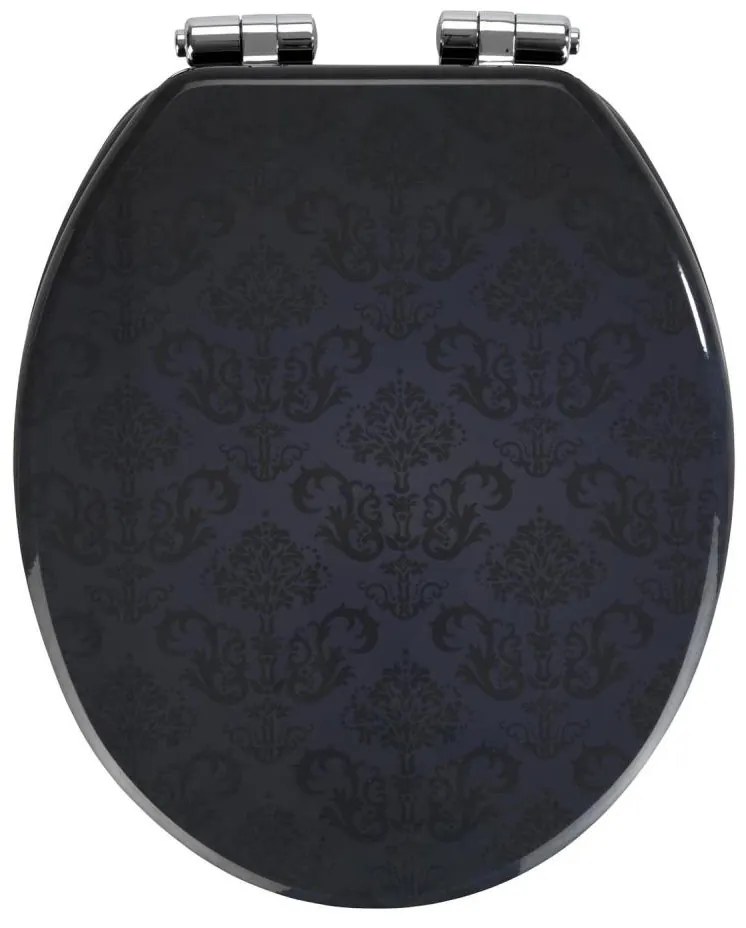 WENKO 22977100 - Capac WC BELLEVUE 35,5 x 42,5 cm antracit/argintiu