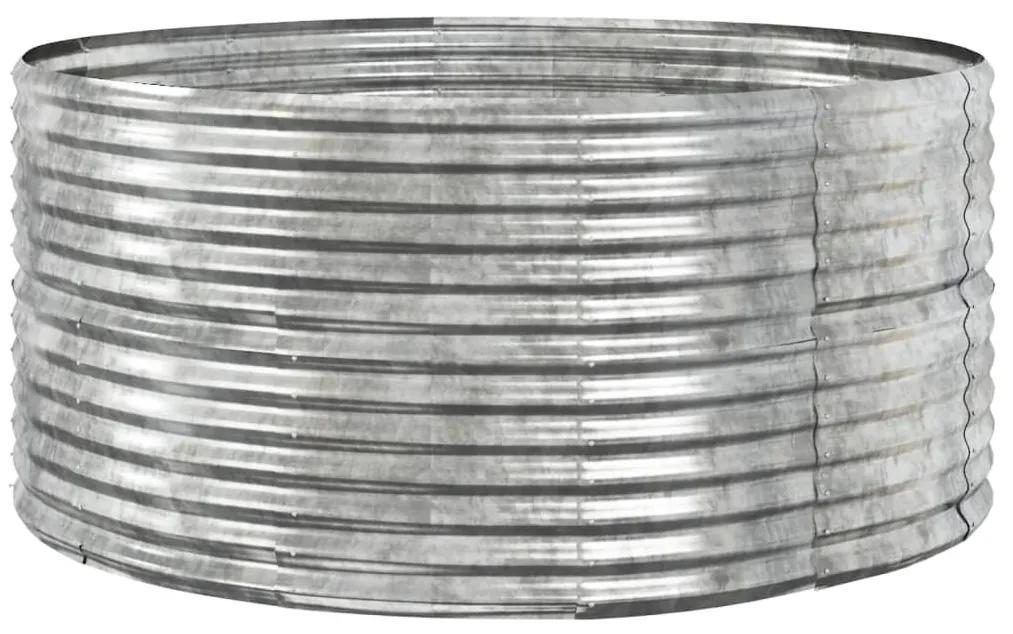 Jardiniera de gradina, argintiu, 140x140x68 cm, otel Argintiu, 140 x 140 x 68 cm, 1