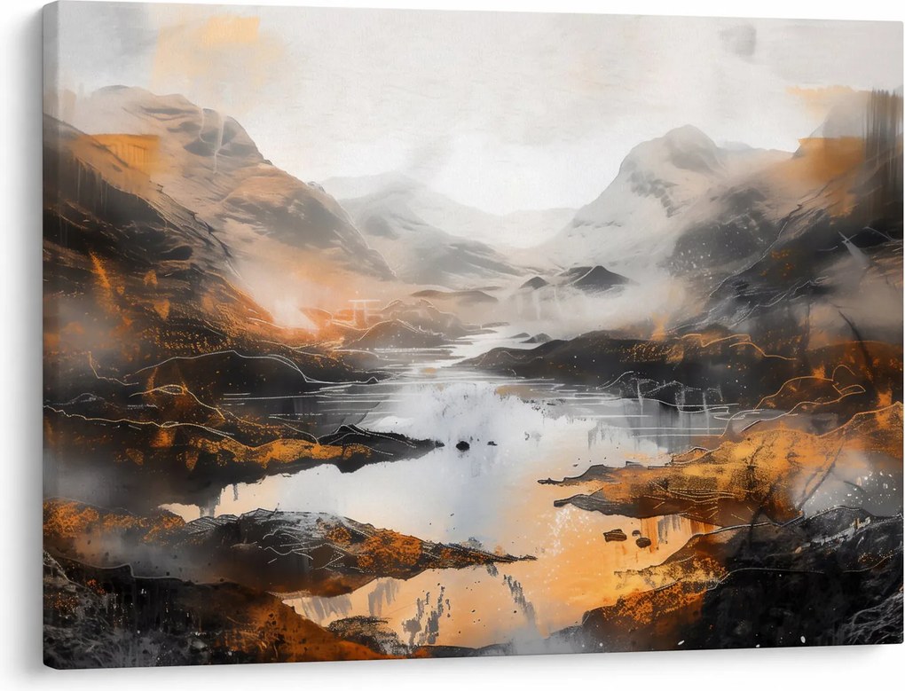 Tablou - Pictura peisajelor montane (70x50 cm)