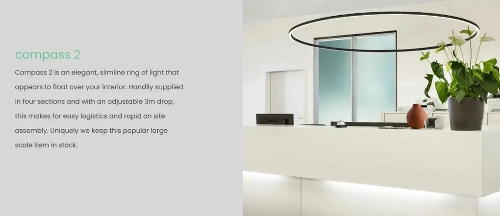 Lustra LED XXL suspendata Compass 200cm