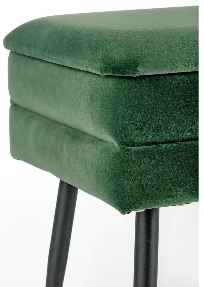 Scaun Velva 1, verde/negru