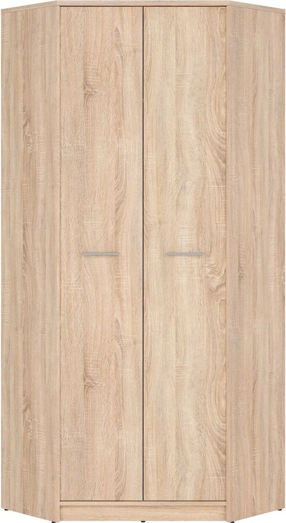 Dulap NEPO PLUS, stejar sonoma, PAL, cu 2 usi, 80x80x197 cm