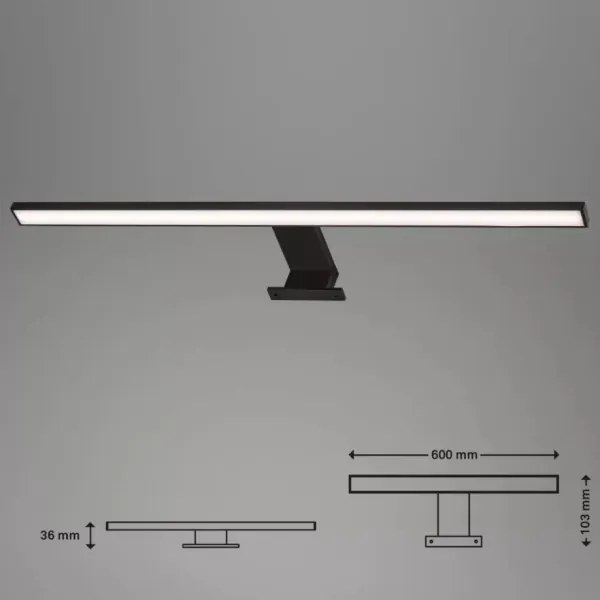 Aplică LED pentru oglindă de baie Briloner 2104-115 DUN LED/8W/230V 60 cm IP44
