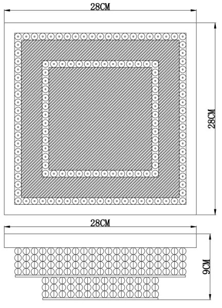 Plafonieră LED Globo 48214-16 CAKE LED/16W/230V