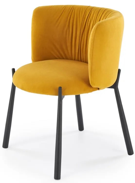 Scaun K531 velvet mustariu