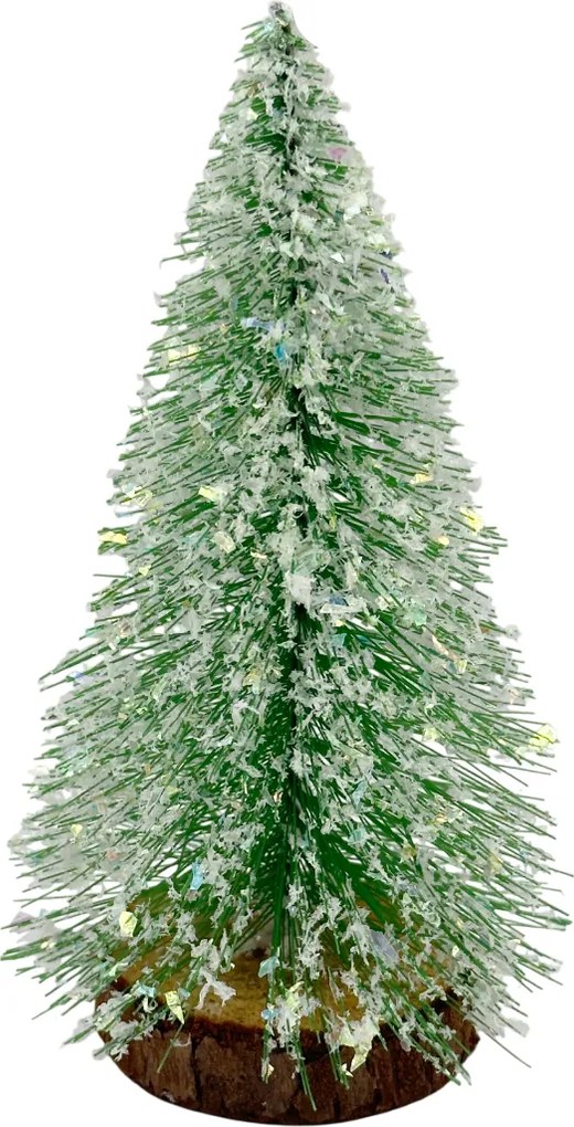 Bradut decorativ cu aspect nins BRIGHT, 15cm