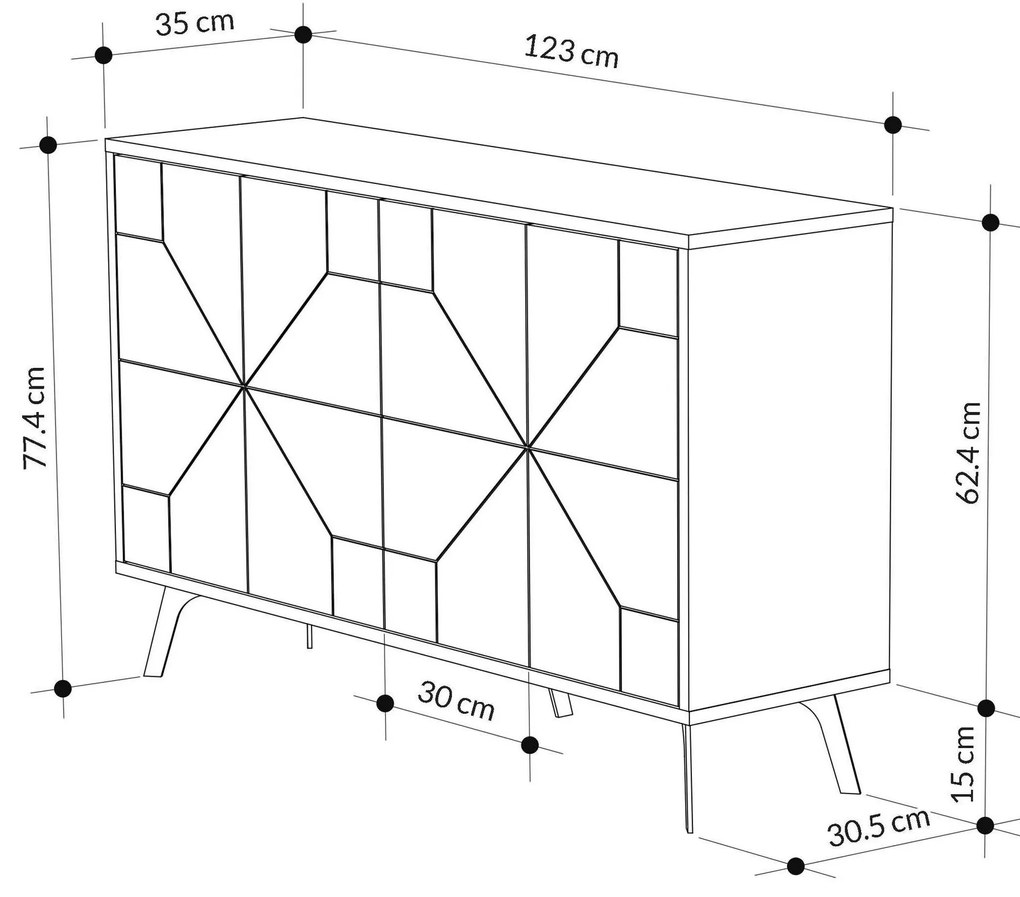 Dulap stejaren 1 (antracit). 1102080