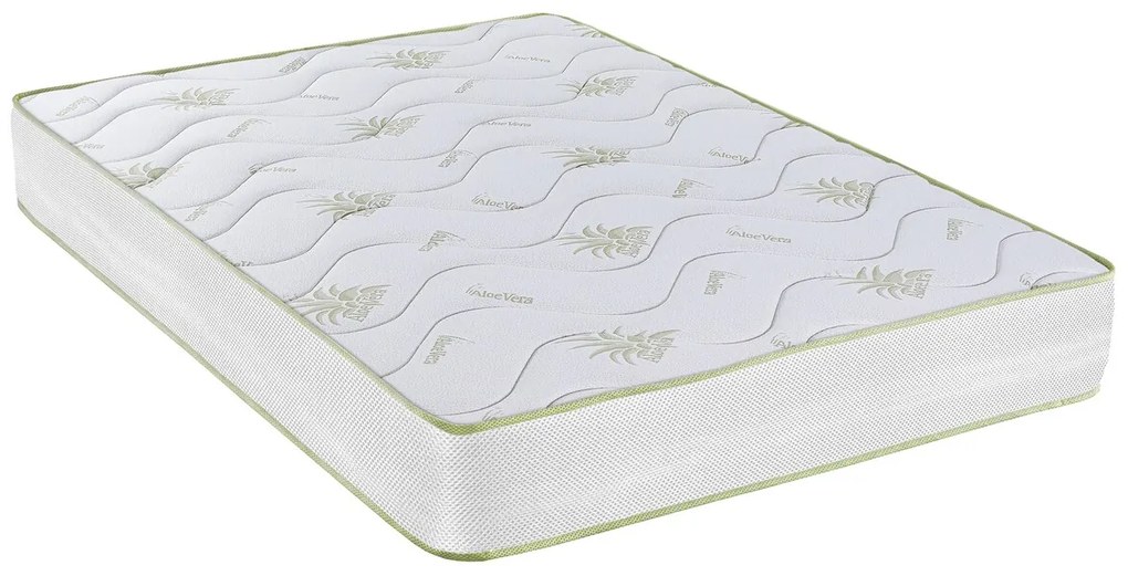 Saltea Aloe Vera 14+2 Memory, 80x200 cm, H 18 cm, husa cu fibre de bambus, Ortopedica, aerisire 3D Free Air