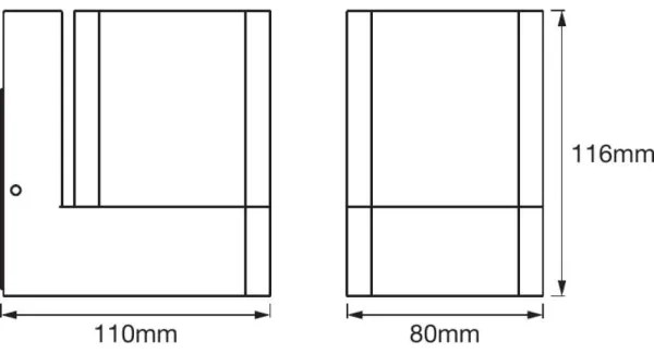 Ledvance - Aplica de perete exterioară cu LED RGB SMART + CUBE LED/9.5W/230V IP44 Wi-Fi