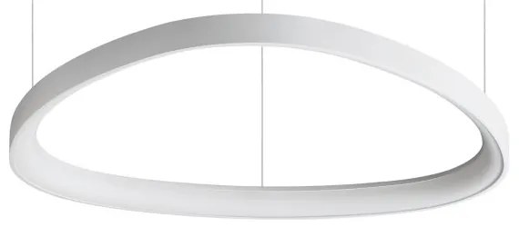 Lustra LED suspendata design circular GEMINI SP D061 BIANCO