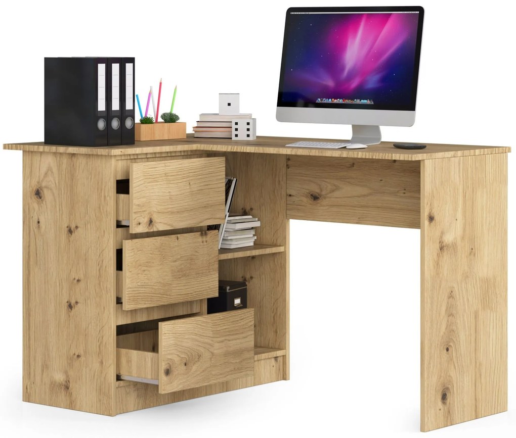 Masă PC de colț Bodhi (Stejar artisan) (S). 1070963