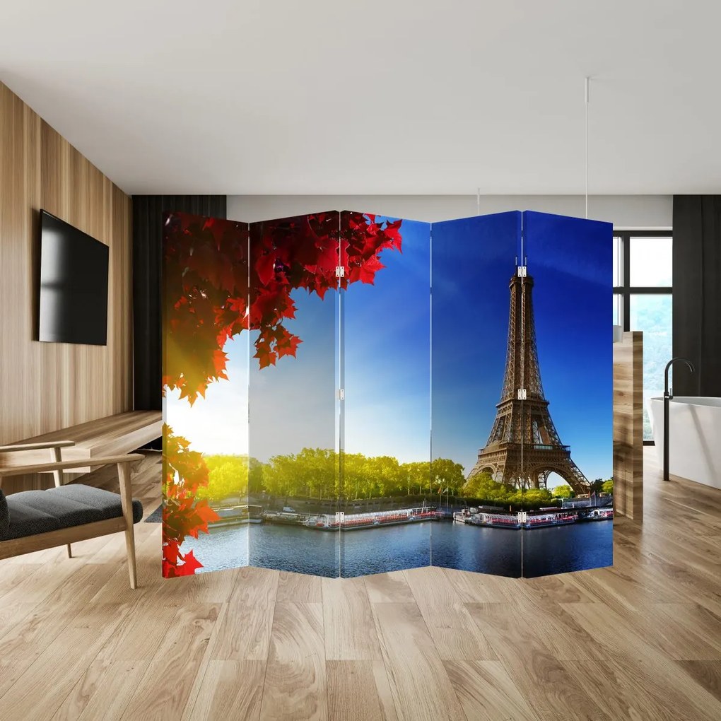 Paravan - Toamna la Paris (210x170 cm)