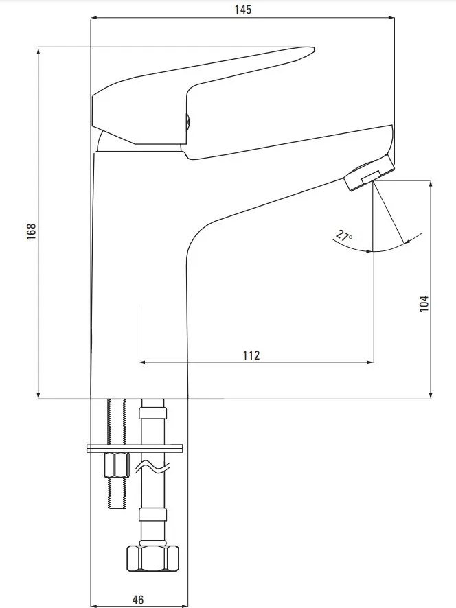 Boro Robinet lavoar finisaj negru BMO_N20M