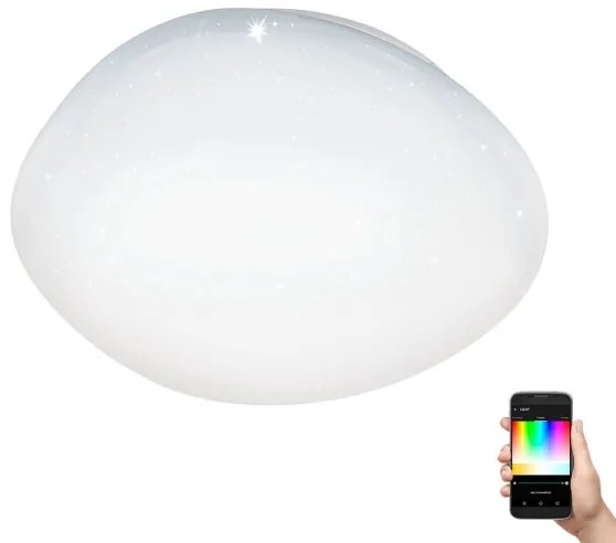 Eglo 900129 - Plafonieră LED RGBW dimabilă SILERAS-Z LED/33W/230V