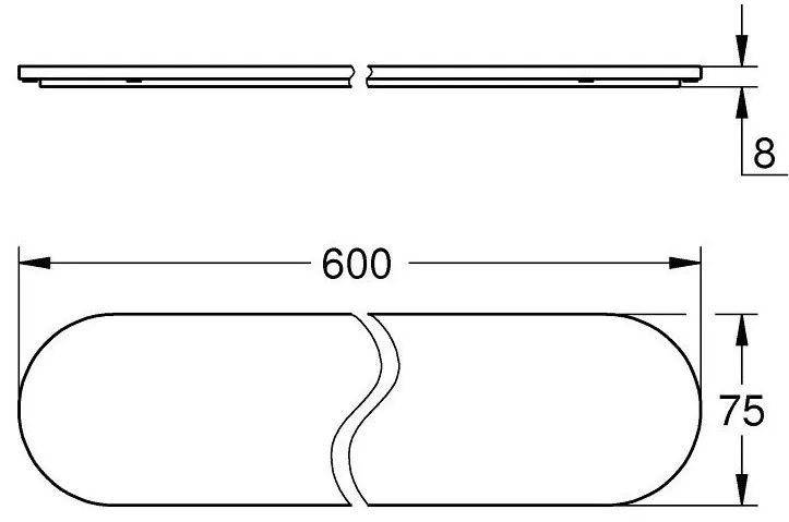 Grohe Selection Polita sticla 60 cm
