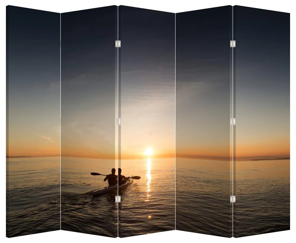 Paravan - Caiac pe mare (210x170 cm)