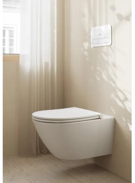 Villeroy & Boch 4670T9R1 - Vas WC suspendat SUBWAY cu capac SoftClose, ceramică, alb
