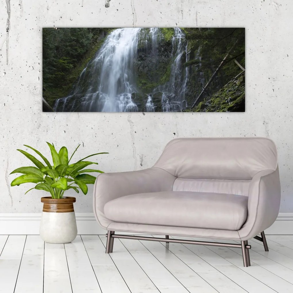 Tablou cu cascadă (120x50 cm)