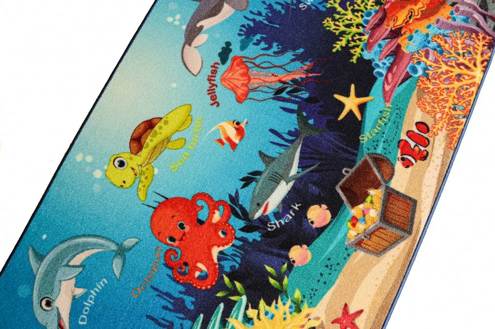 Covor Pentru Copii Antiderapant Oceanarium Blue