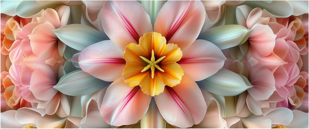 Tablou - Floare caleidoscopică (120x50 cm)